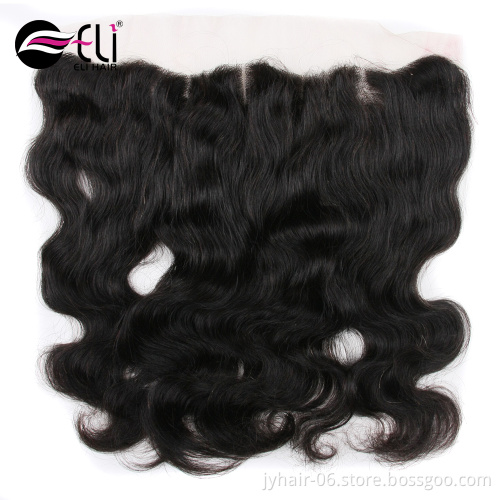 13*4 Frontal Lace Closure With Bundles, Body Wave Virgin Brazilian Hair Bundles With Closure